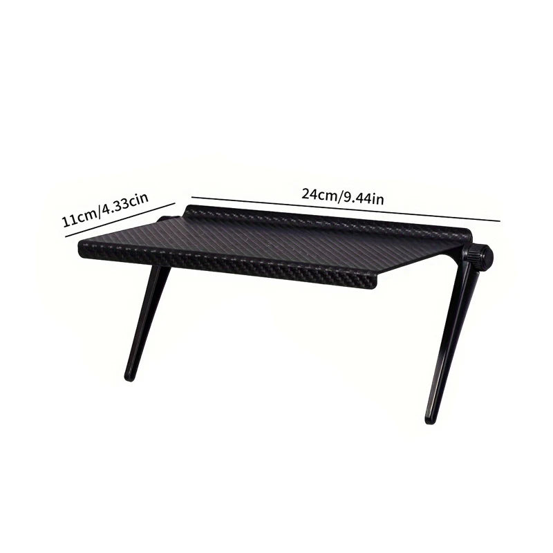 support rangement réglable noir plateau texturé multifonction moderne orangerouteurwifi tablette photo