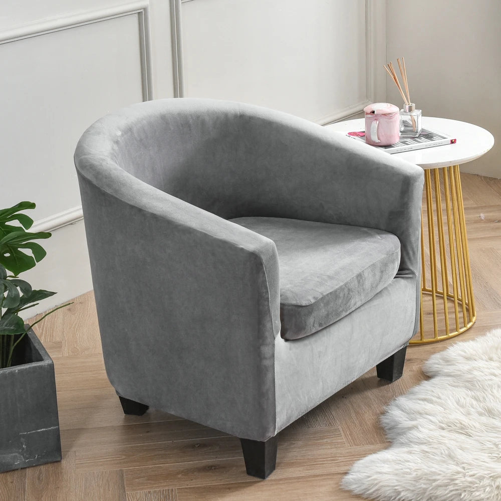 housse fauteuil velours doux moderne jaune protection extérieure intérieure lavable machine adaptable salon
