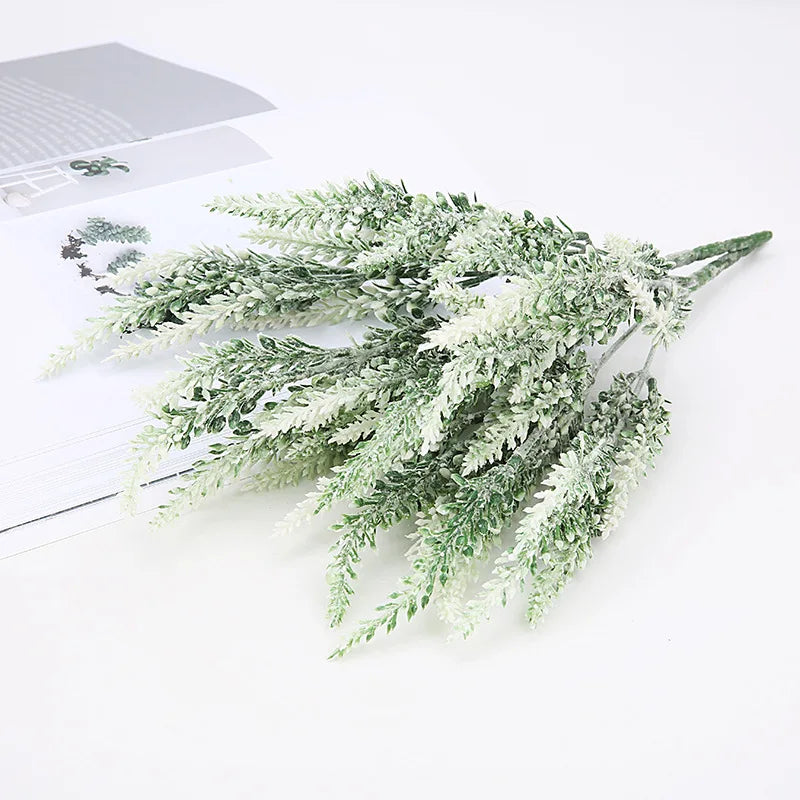 bouquet artificiel lavande violet vert clair decoration intérieure naturelle hiver romantique fleuri