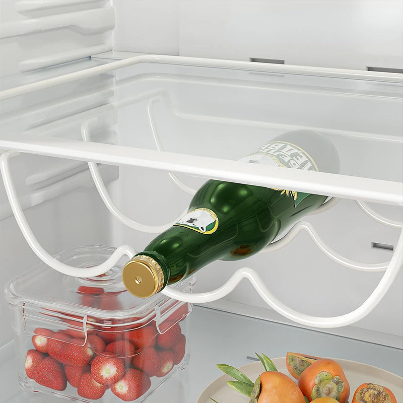 organisateur bouteilles réfrigérateur blanc moderne crochets kitchen storage multifonctionnel minimaliste