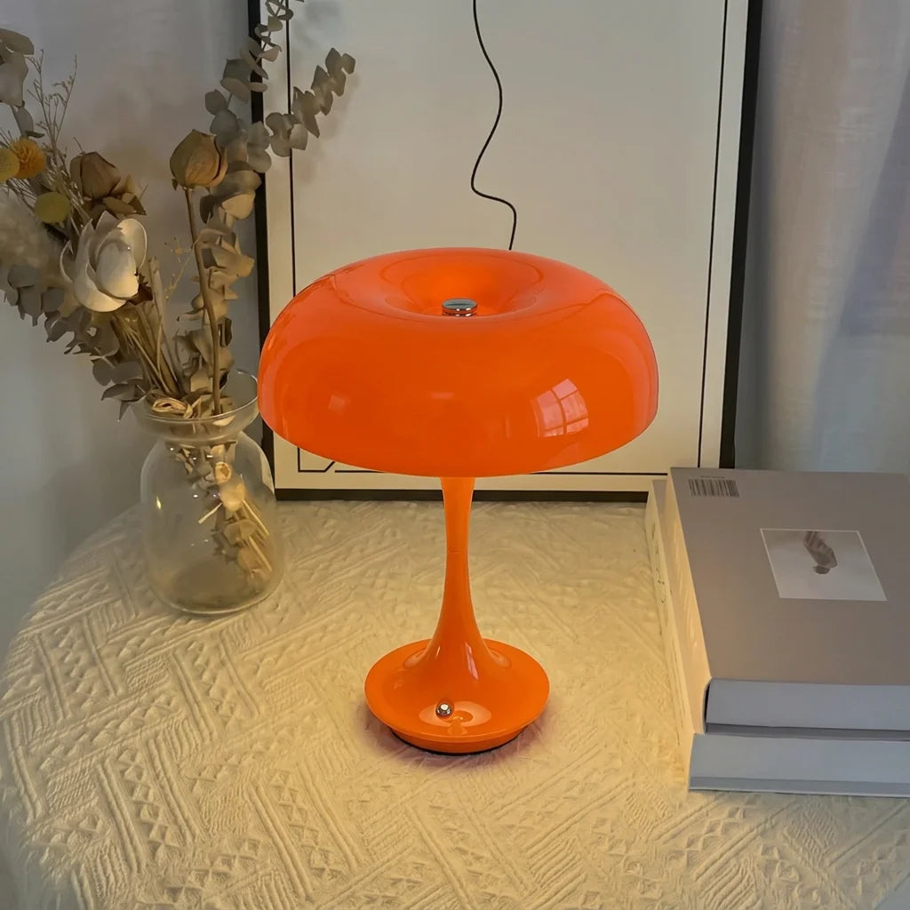 lampe table moderne orange touch control couleurs led recharge usb chambre unique