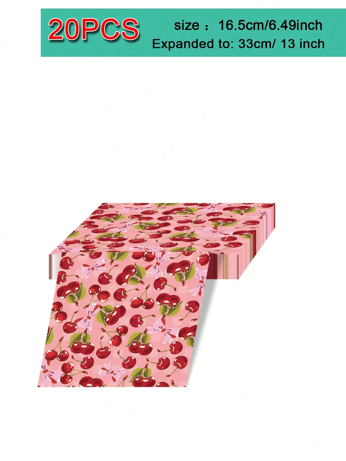 assiettes serviettes verres nappe fête anniversaire enfants école nouvelle année romantique vintage cerises fleurs