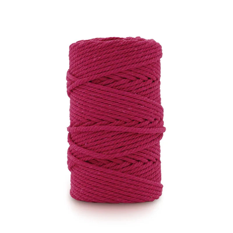 fil macramé coton texturé blanc noir gris bleu rose rouge vert jaune violet artisanal