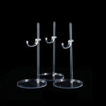 support poupée articulé plastique beige classique figurines 1/6 tringle base circulaire transparent