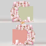 arche decorative moderne rose ornement boules differentes tailles elegante event photography studio anniversaire mariage