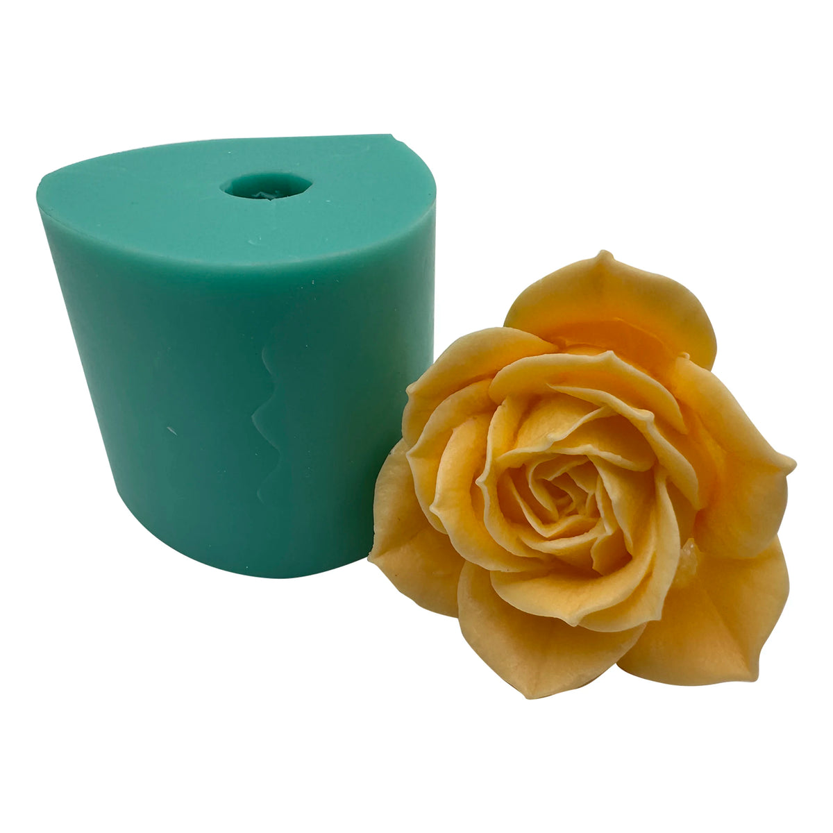moule silicone savon cire bougie fleur rose réaliste non toxique alimentaire doux flexible artisanal