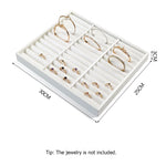 présentoir bijoux cuir classique or argent pierres précieuses clips rangement boîte plateau