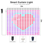 rideau lumineux led multicolore pixelé moderne synchronisation musique diy ip65
