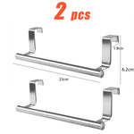 porte serviettes mural acier inoxydable moderne clips cuisine rayures grises geometriques