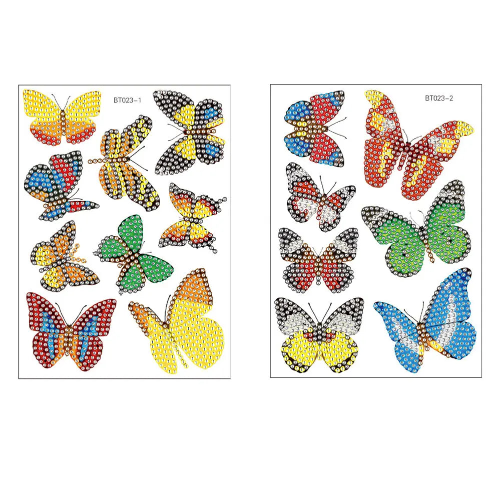 autocollants décoration murale animaux marins papillons fleurs motifs géométriques multicolores européens américains enfants bricolage
