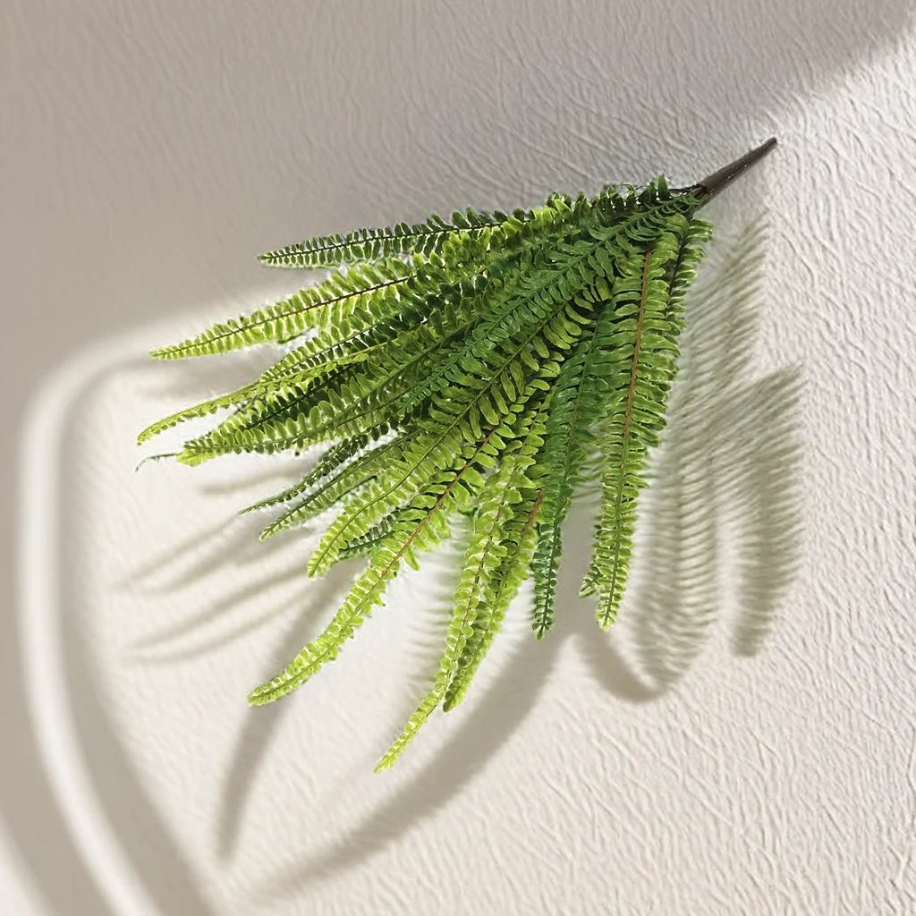 plantes artificielles soie vertes feuilles fines naturelles extérieur accrochées fêtes mariages