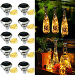 décoration festive lumineuses solaires multicolores transparentes moderne minimaliste chargeur led