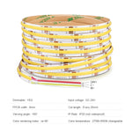 ruban led flexible blanc moderne adhésif 608 led 24v 2700k 6500k