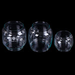 bougeoir transparent classique abat jour rond lisse éclairage intérieur accessoire opalescent vintage