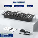 contrôleur d'éclairage scène DMX 512 LED professionnel 192 canaux console autoinstallation moderne