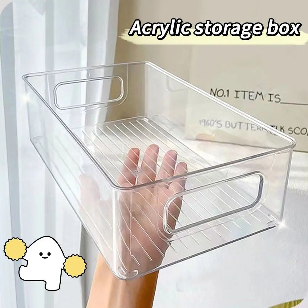boîtes rangement transparentes modernes empilables poignées minimaliste très transparent organisateur