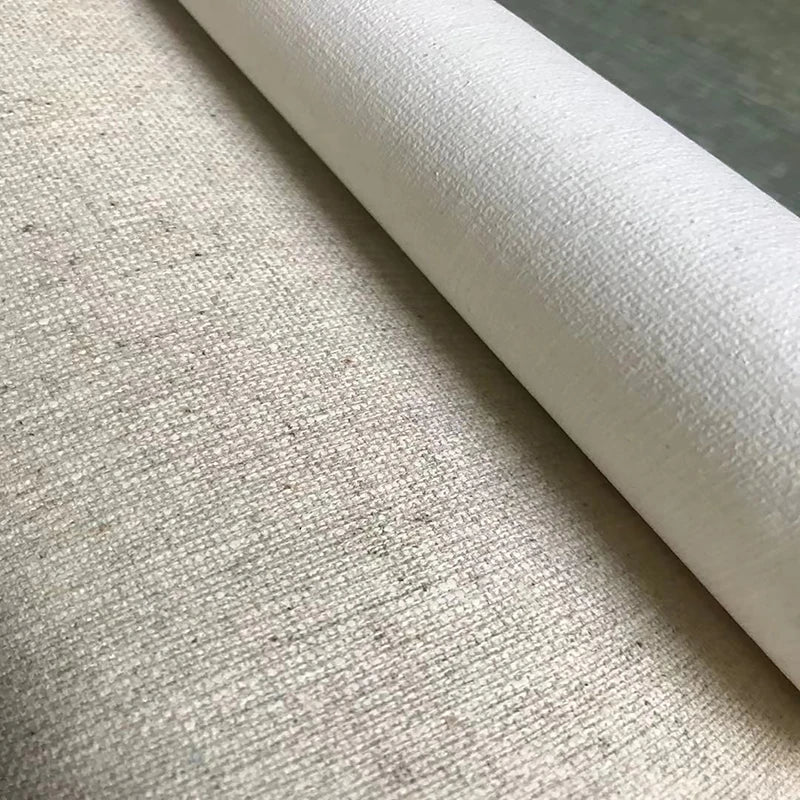 toile lin beige clair texture tissée classique 108cm 150cm 160cm 170cm 180cm 28cm 328g/m²