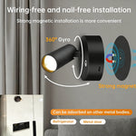 lampe murale led rechargeable aimant magnétique tactile beige noir moderne minimaliste