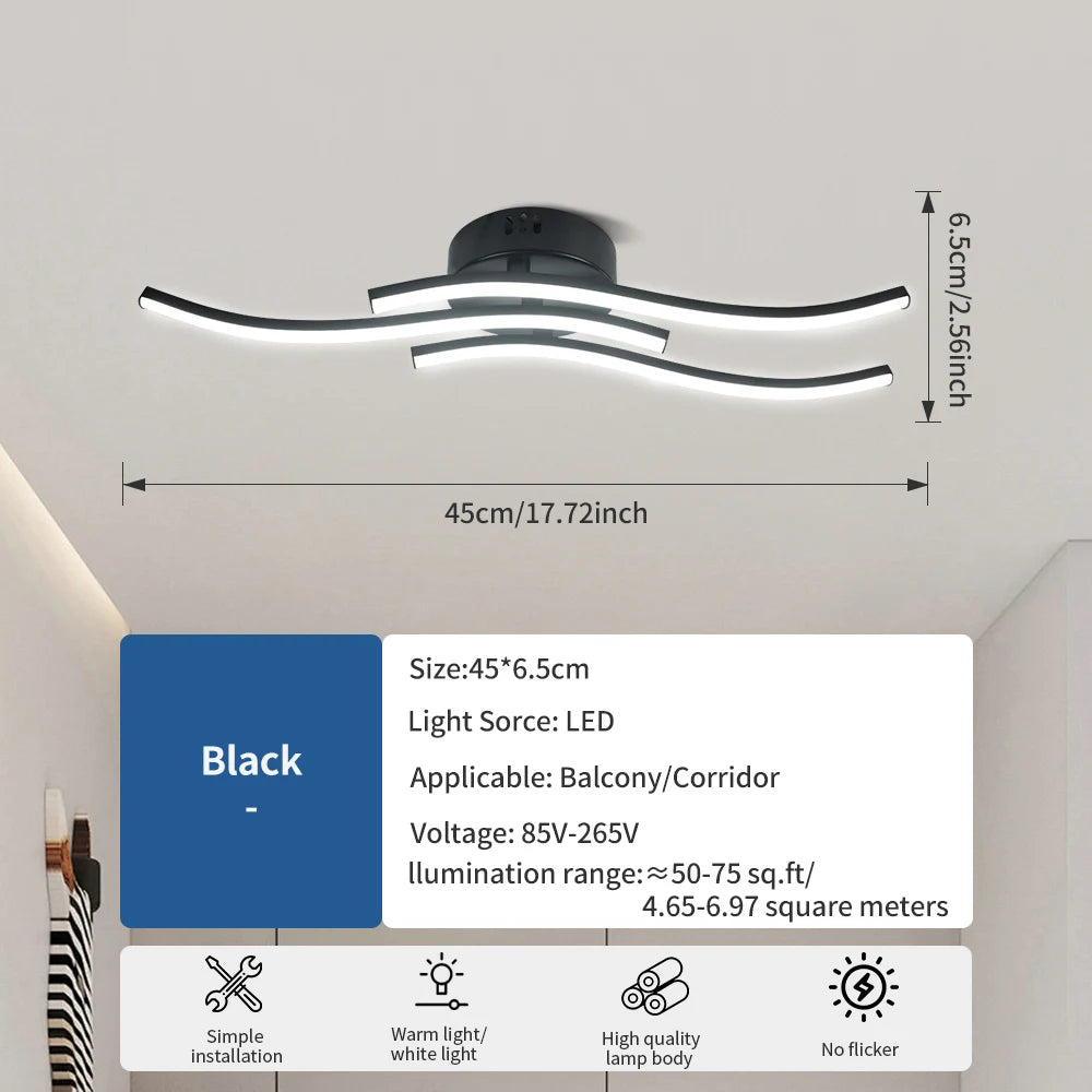 lampe led blanc minimaliste moderne éclairage intérieur salon chambre coucher