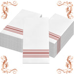 serviettes table rayées blanc bleu rouge mariage anniversaire événement classiques pack 20 40 60