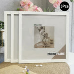 cadres photo modernes noir blanc bois 15x15cm 20x20cm 25x25cm 30x30cm mur