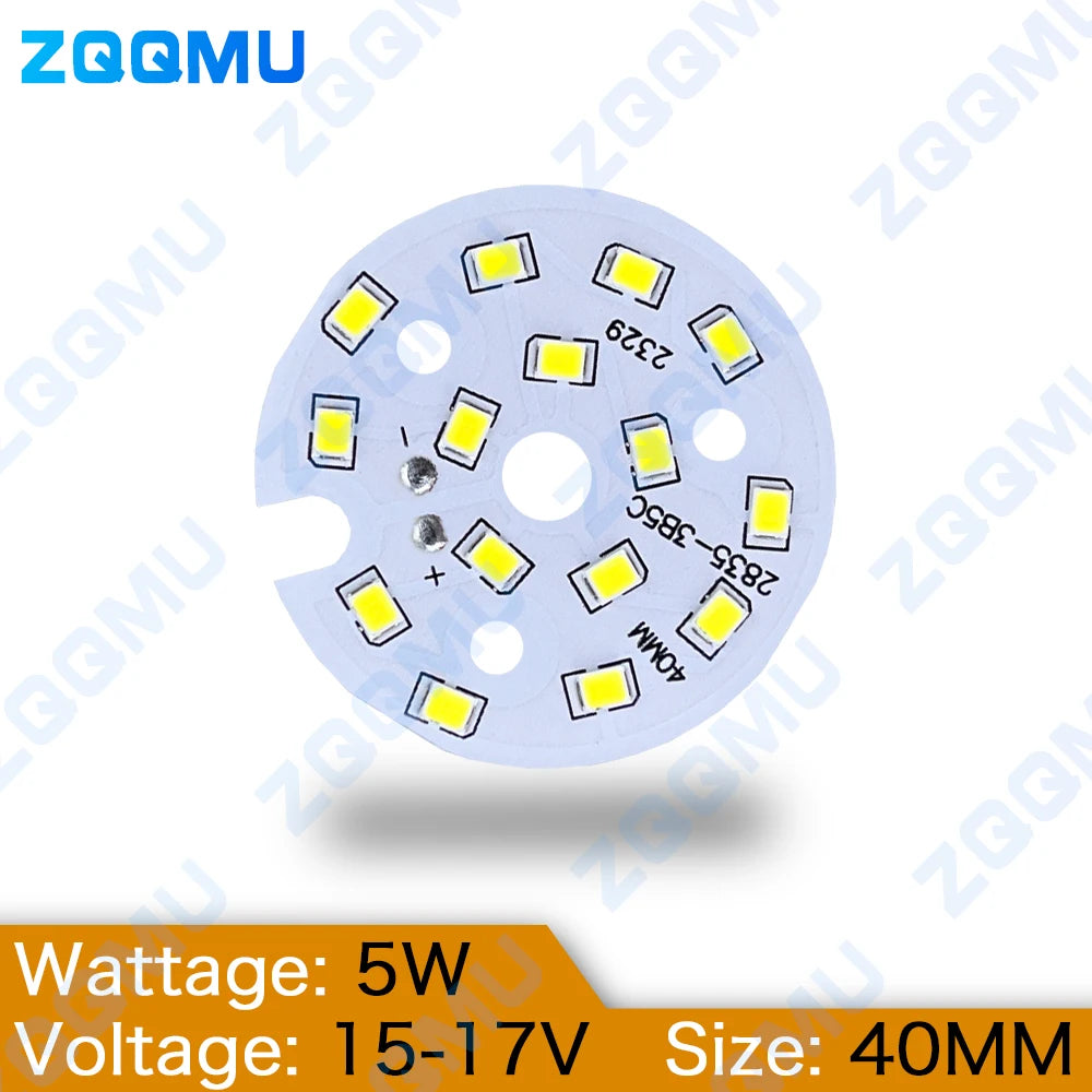 ampoule led plaque 40mm blanc 6000k diodes smd modernes câble connecteur