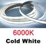 ruban led cob double rangée 24v flexible haute luminosité blanc chaud naturel froid