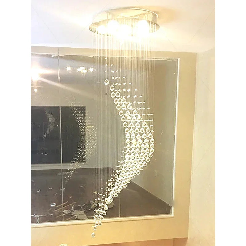 Luminaire salle à manger avec fils de cristal
