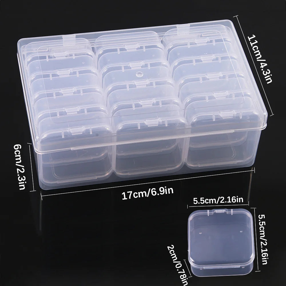 boîtes rangement bijoux accessoires transparentes modernes pratiques rubans élastiques clips cheveux petits accessoires