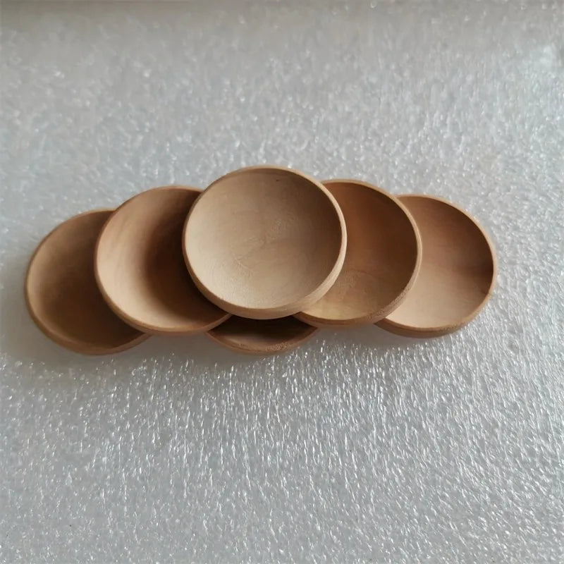 décorations bois boules naturelles simples paquet bricolage minimaliste 30 pièces 3.5cm