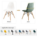 housse chaise moderne feuilles vert élastique antidérapante coussin polyester durable chambre restaurant mariage banquet