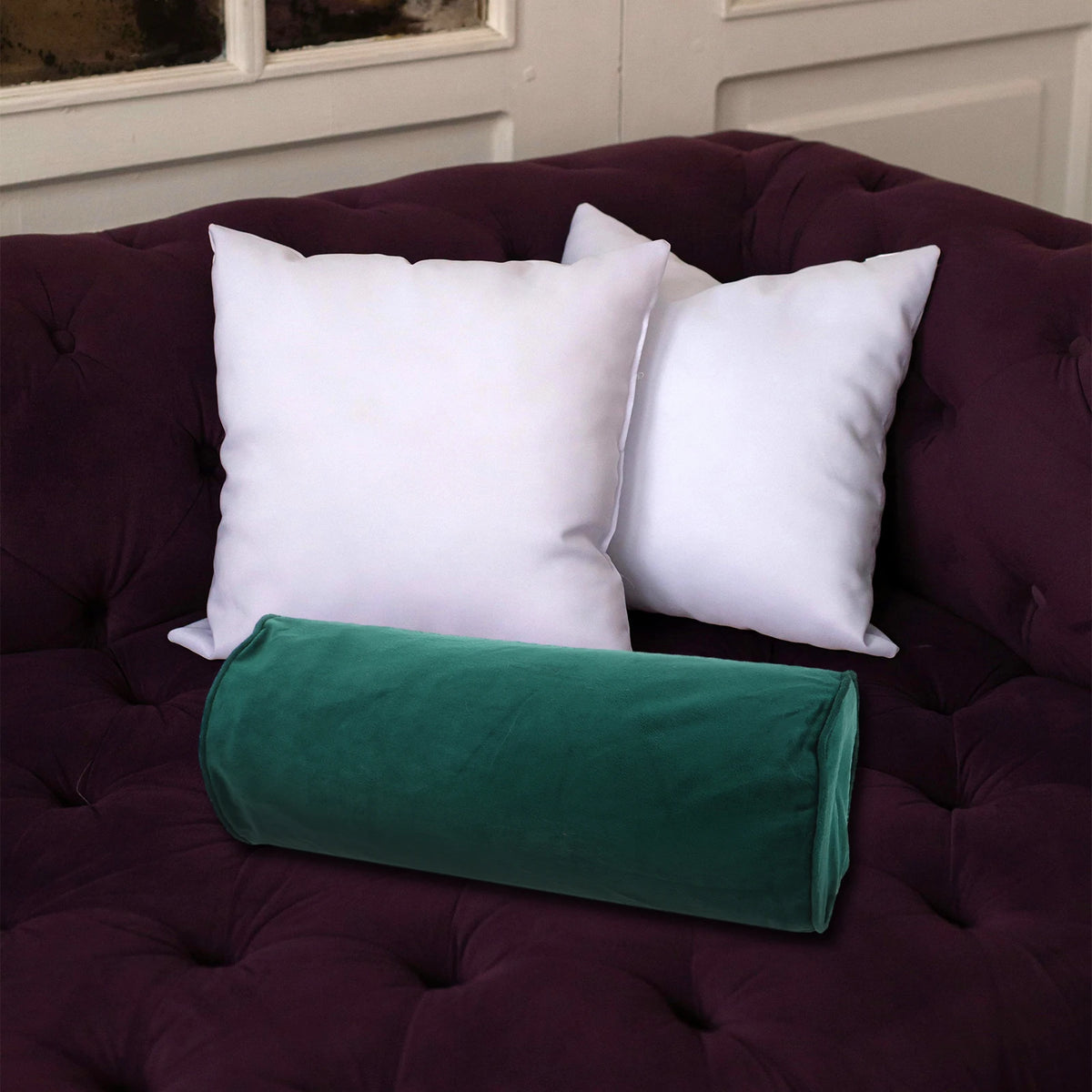 housse coussin velours vert foncé coussin carré blanc housse coussin rond fermeture éclair coussin