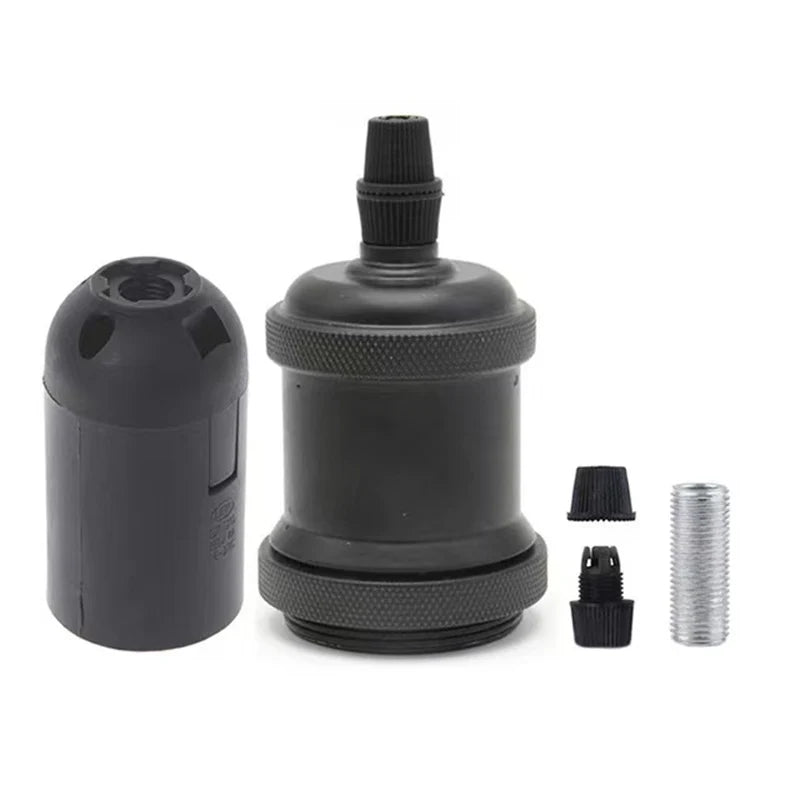 ampoule vis e27 or cuivre argent noir lisse brillant moderne industrielle fixée vis douille