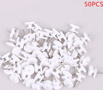 clous tapis blancs classiques plastique robustes décoration murale sans perçage