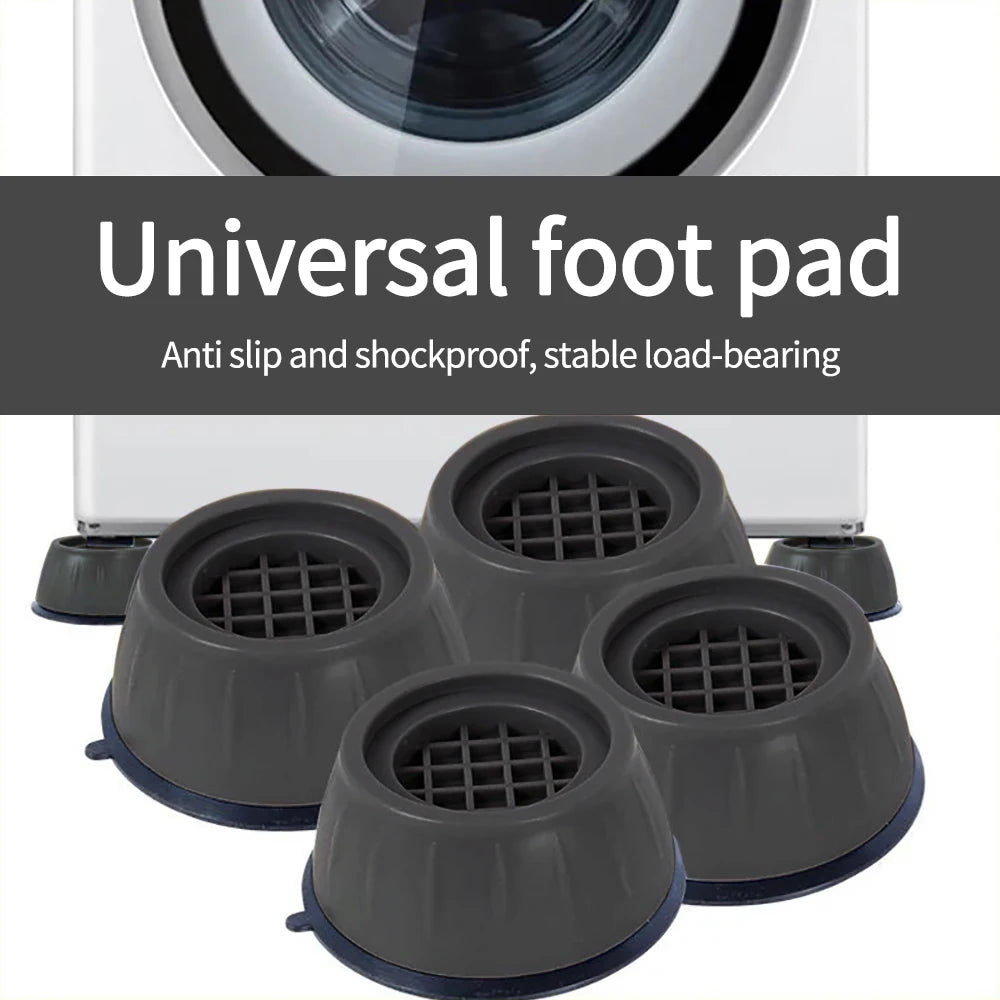 pieds universels machine laver adhésifs silicone gris réticulé anti vibration amortisseurs silencieux pratique tapis