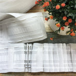 rideaux polonais ruban plissé clips polyester 10m 20m 30m 5m blanc moderne