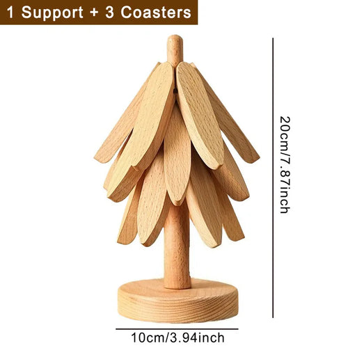 support tasse arbre branches feuilles moderne respectueux environnement tasses bols