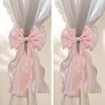 accessoires rideaux decoration maison rose rouge blanc rubans texturés semi transparents