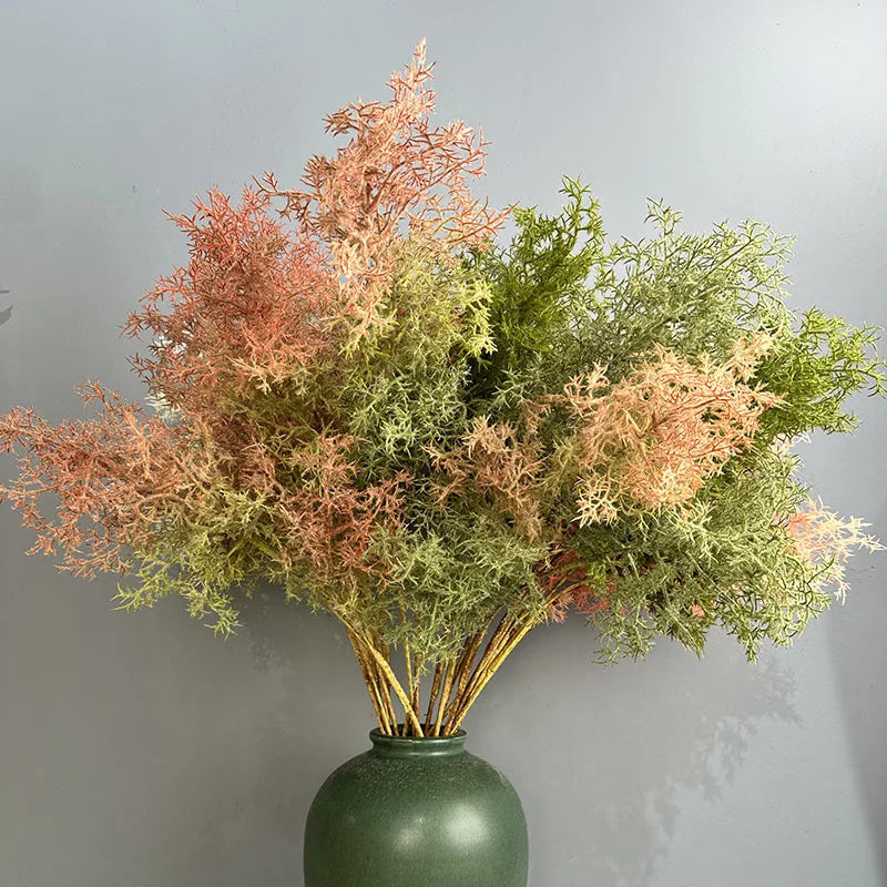 branche artificielle feuilles vertes ornement extérieur exposition naturelle orange blanc
