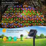 guirlande lumineuse multicolore 300leds solaire moderne extérieur halloween noël