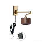 lampe murale or bois moderne interrupteur prise led minimaliste fixée vis