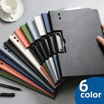 porte documents moderne clips latéraux mat noir bleu vert orange gris rose opaquet