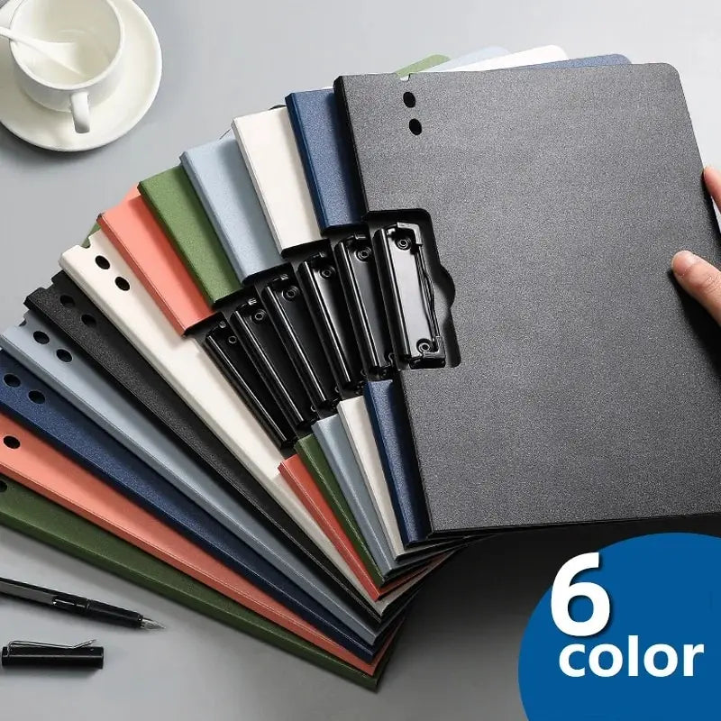 porte documents moderne clips latéraux mat noir bleu vert orange gris rose opaquet