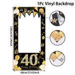 vaisselle jetable anniversaire noir doré assiettes verres serviettes bannières fête décorations confettis