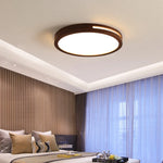 plafonnier moderne bois blanc lampe led ceiling touch switch minimaliste translucent