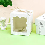 boîtes cadeau blanc noir ruban transparent anniversaire mariage fêtes enfants noël