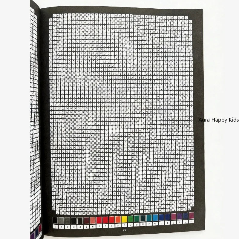 livre coloriage pixel art motifs géométriques moderne enfantin crayon pages multicolores guides numériques