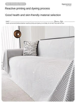 housse canapé moderne rayures noir blanche coton polyester gris clair coussin decoratif