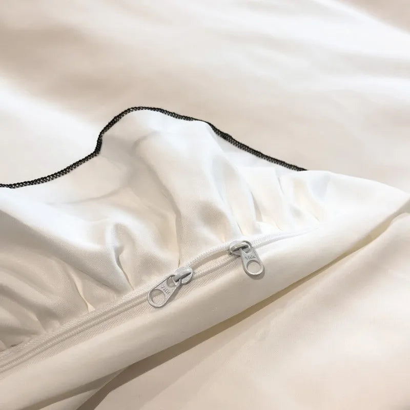 Texture douce de la microfibre de la housse de couette