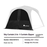 tente camping automatique imperméable grande capacité table chaises pliantes extérieur gris
